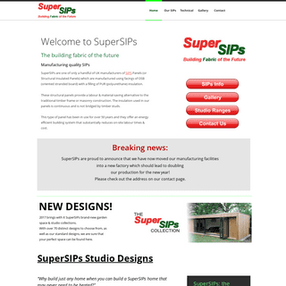 SuperSIPs - SIPs Panels - UK Manufacturer of Structural Insulated Panels - Home Page