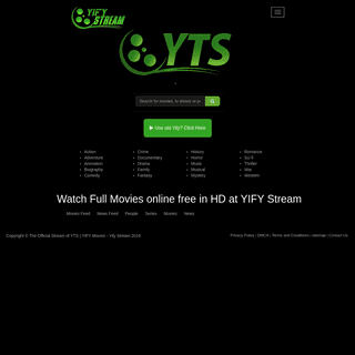 The Official Stream of YTS | YIFY Movies - Yify Stream
