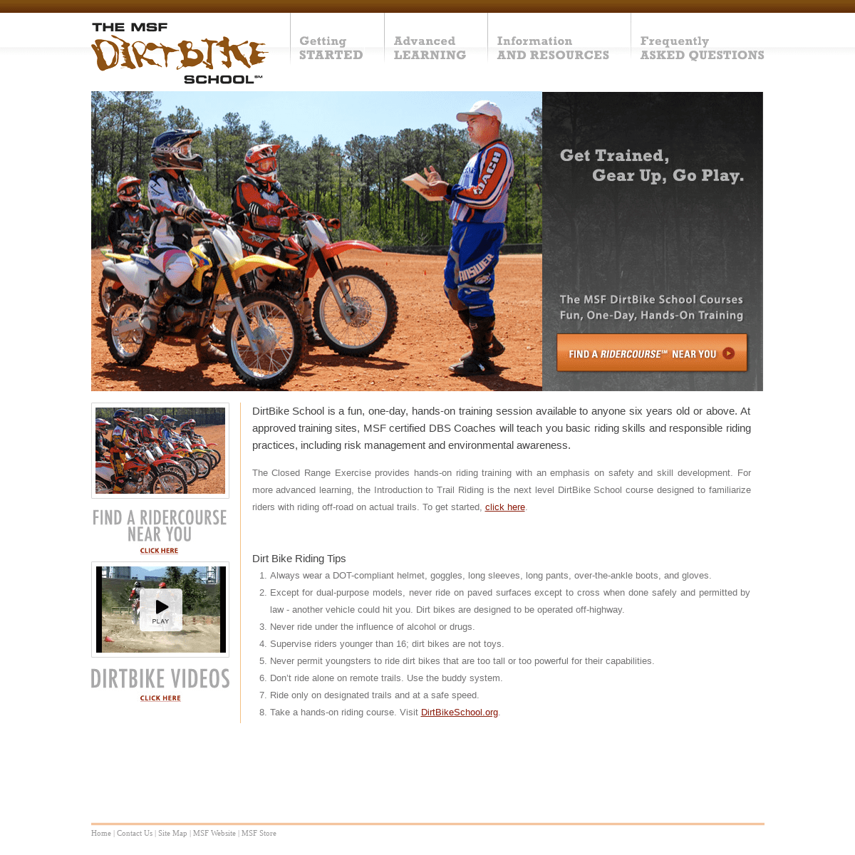 A complete backup of dirtbikeschool.org
