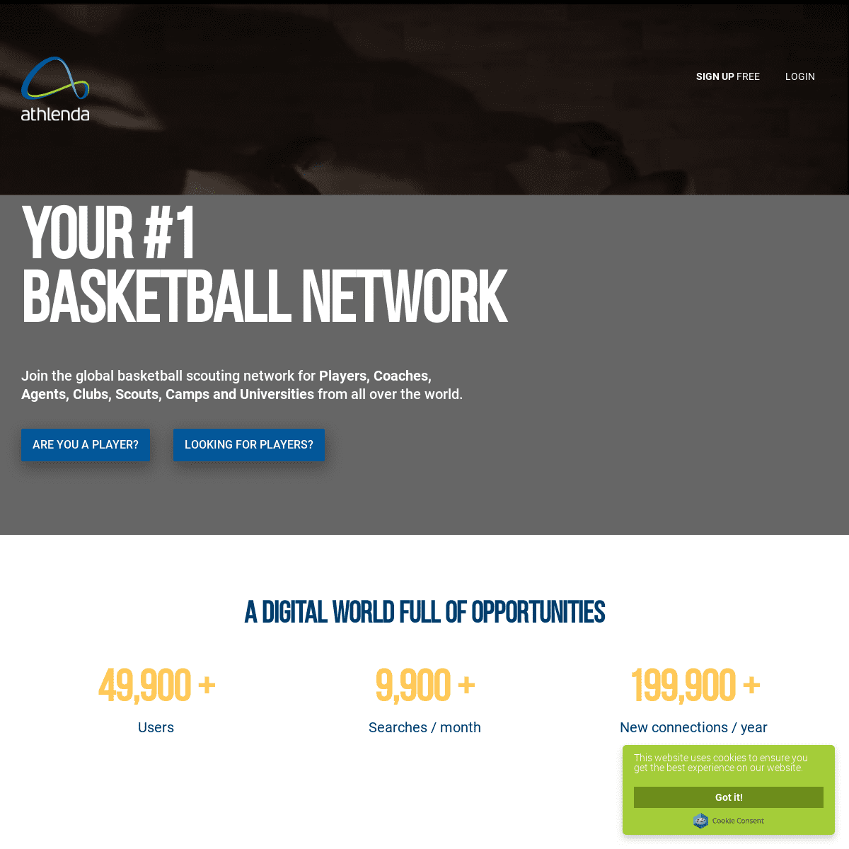 Your #1 Basketball Network for scouting | Athlenda