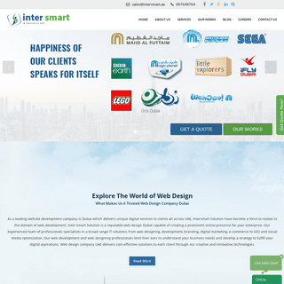 Web design company Dubai |Web development Dubai|Website design Dubai |web design company UAE|Intersmart