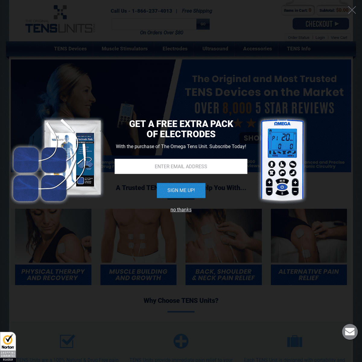TENS Unit – Buy TENS Units for Pain Relief | Tensunits.com