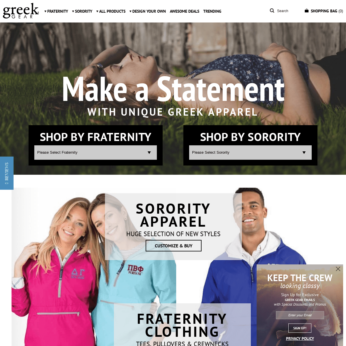 Greek Apparel & Clothing - Sorority & Fraternity Apparel, Merchandise