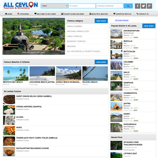 All Ceylon Tourist Guide Sri Lanka. Find places in SrilankaAll Ceylon Tourist Guide Sri Lanka.