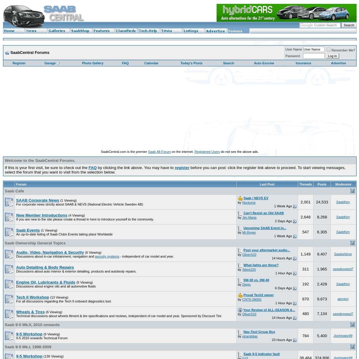 Saab Forum : Forums for the Saab 900, 9000, 9-3, 9-5, 9-3SS, 9-2x & 9-7