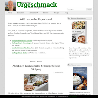 A complete backup of urgeschmack.de