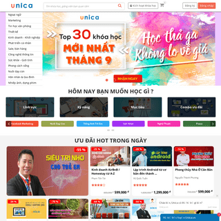 Học Online tại Unica.vn - Hệ thống học trực tuyến hàng đầu Việt Nam