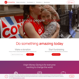 Fundraising for Charities  - Virgin Money Giving