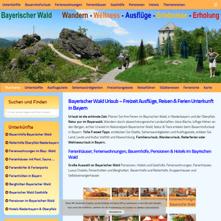 Bayerischer Wald Ferien Urlaub Ferienwohnung Bauernhof Bayern Hotel Pension