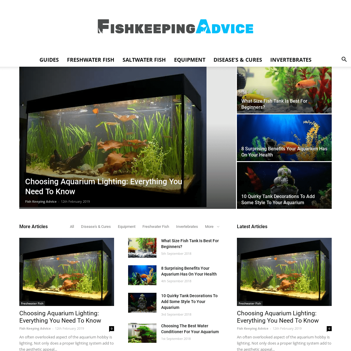 Fishkeeping Advice | The Frontpage of All Things Aquarium