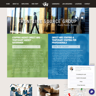Staffing Agency - Temporary Agency | Frontline Source Group