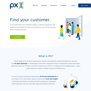 PX – Customer Acquisition Platform