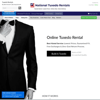 Online Tuxedo Rental by National Tuxedo Rentals