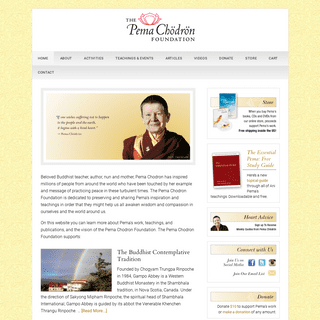 The Pema Chodron Foundation â€“ The Buddhist Contemplative Tradition