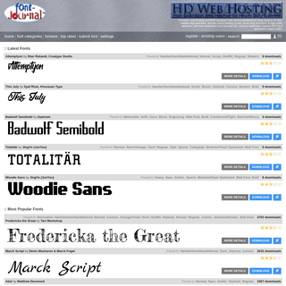 Welcome - Font-Journal - Freeware Fonts