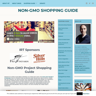Non-GMO Shopping Guide