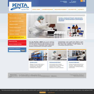 PENTA - Výrobce a dodavatel čistých, laboratorních, speciálních, farmaceutických a technických chemikálií