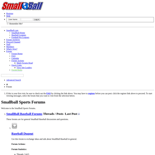 A complete backup of smallball.org