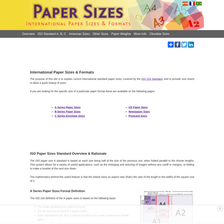 International Paper Sizes, Formats & Standards Explained
