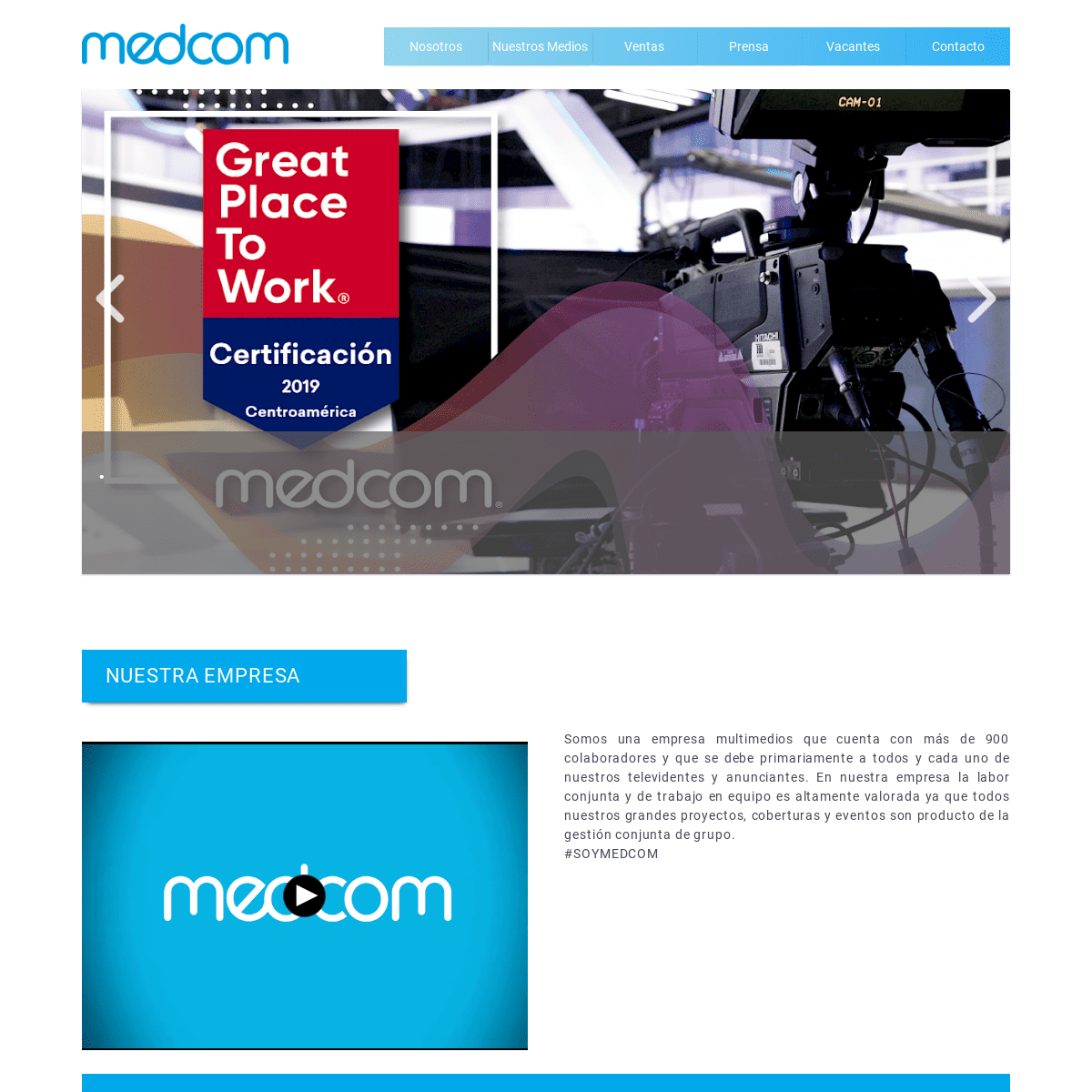 Medcom Website - Inicio