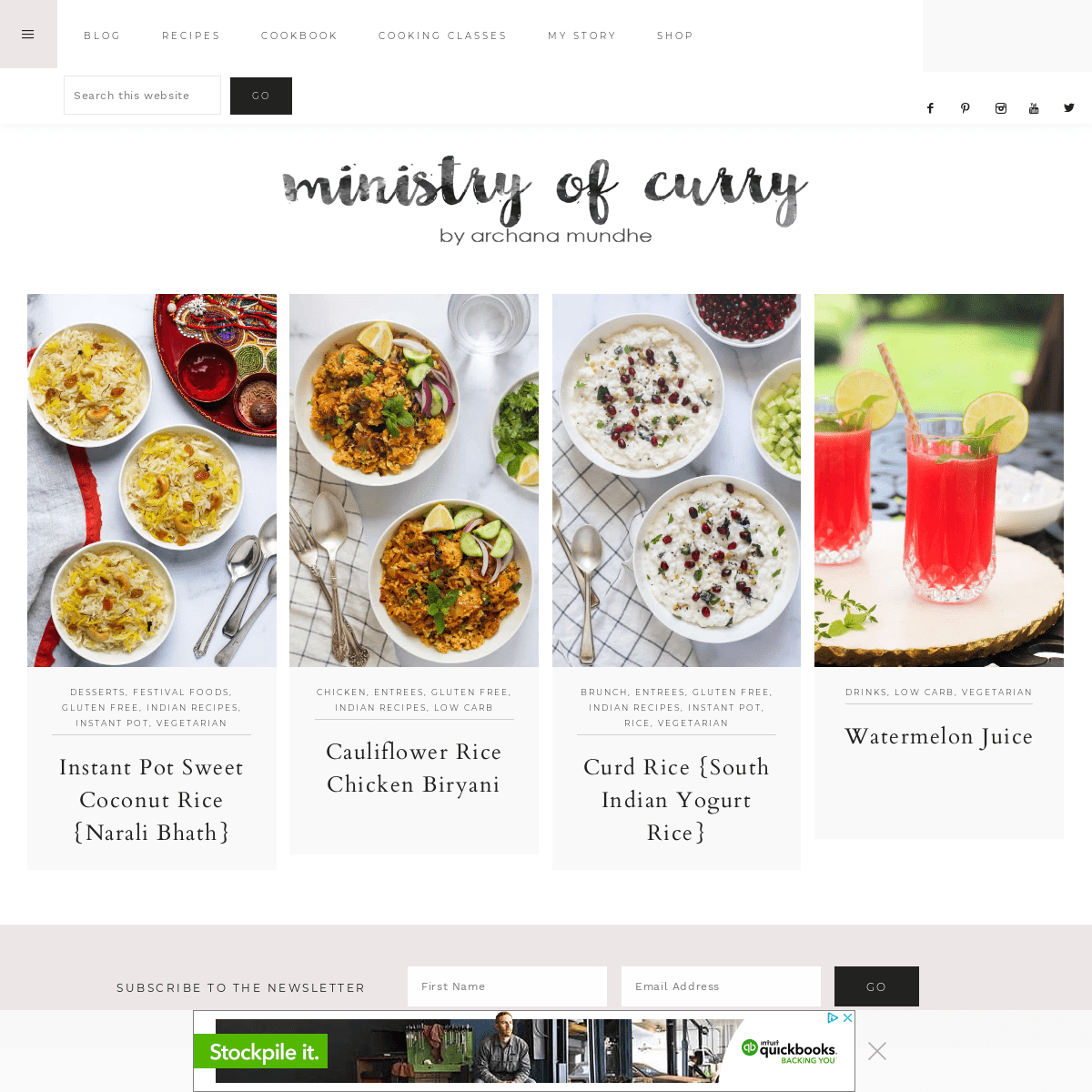 Indian Recipes & International Cuisine with Step-by-Step Instructions - Ministry of Curry