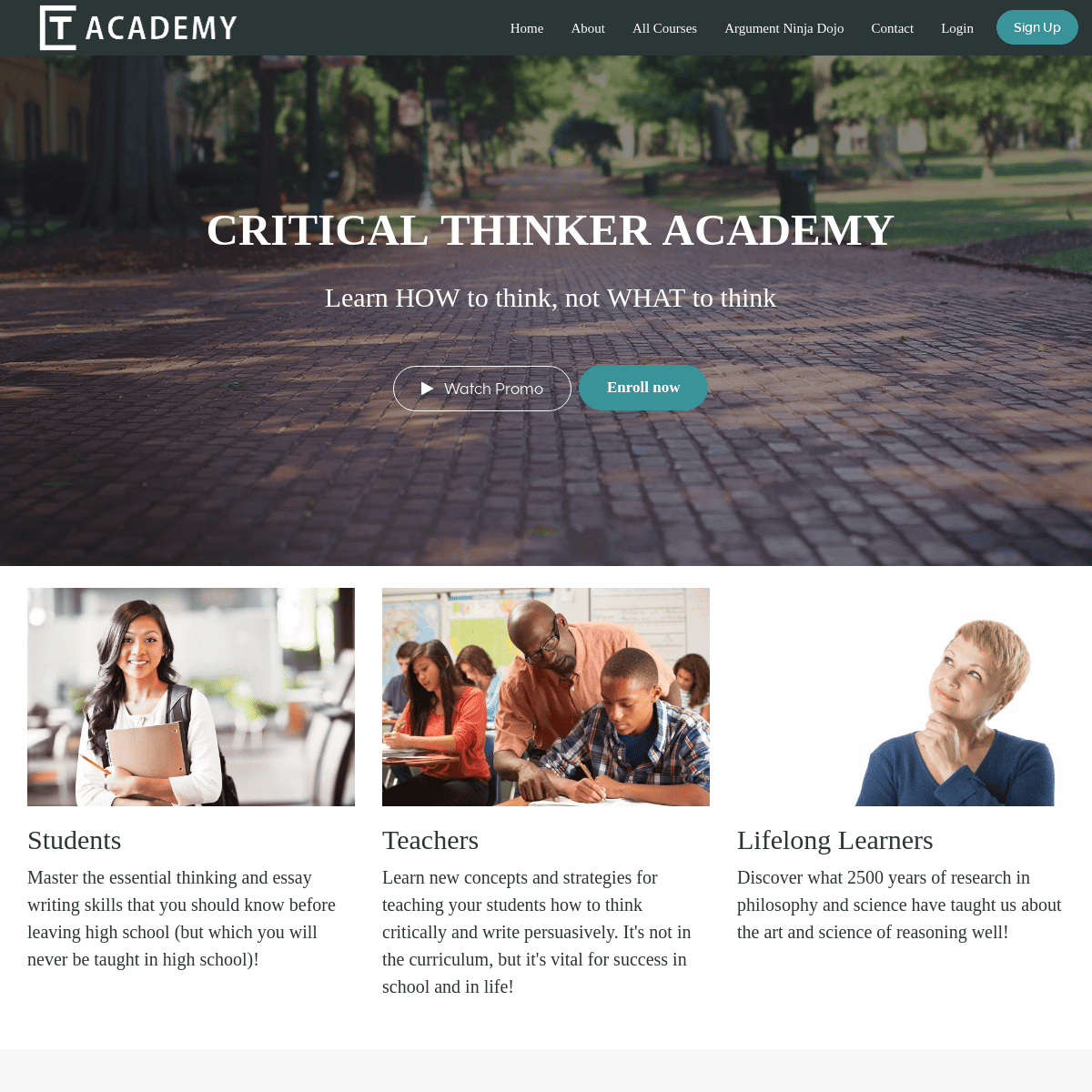 Home | The Critical Thinker Academy