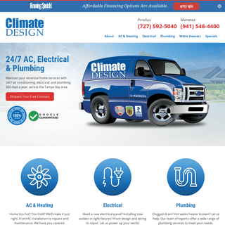 Climate Design | Clearwater Air Conditioning, Plumbing & Electrical