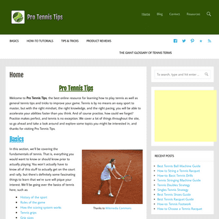 Home - Pro Tennis Tips