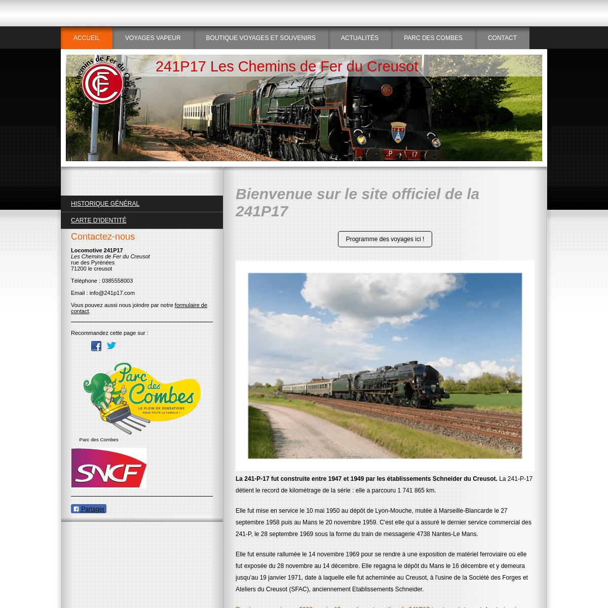 La locomotive à Vapeur 241P17