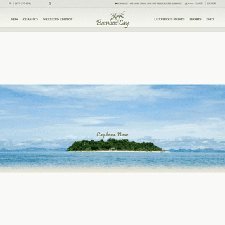Bamboo Cay® Official Site – Fine Resort Wear for Men