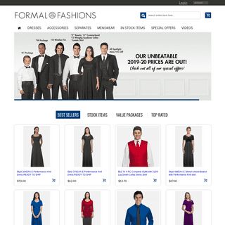 Dresses, Tuxedos and Women's Wear | Formal Fashions Inc.