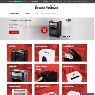 The Shredder Warehouse - Huge range of shredders and supplies at great prices.