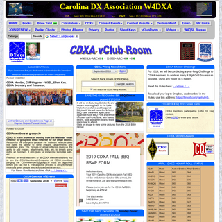 CDXA Virtual Club Room