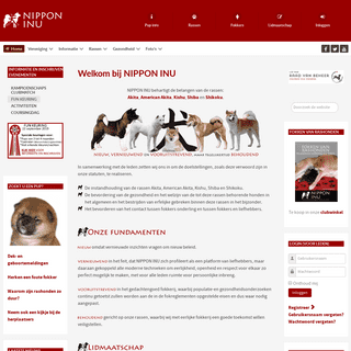 NIPPON INU: Vereniging voor van origine Japanse rashonden