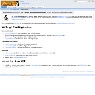 StartSeite - LinuxWiki.org - Linux Wiki und Freie Software