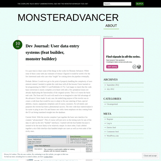 A complete backup of monsteradvancer.wordpress.com