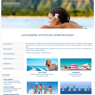 Alpha Marine activités de loisirs nautiques, alpha-marine.fr