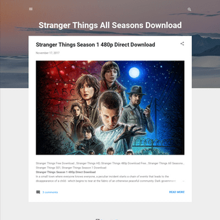 Stranger Things All Seasons Download