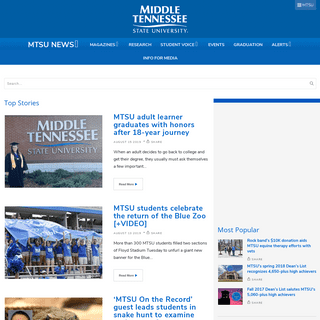 MTSU News – News and Media from Middle Tennessee State University