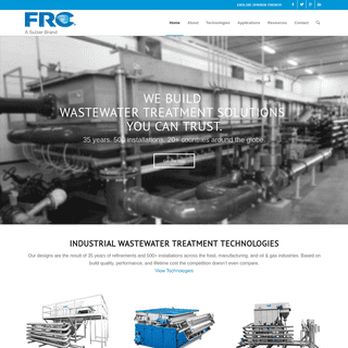 FRC Systems | Trusted Wastewater Treatment Solutions