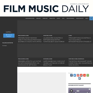 Film Music Daily - The Best In Film Music, Daily.