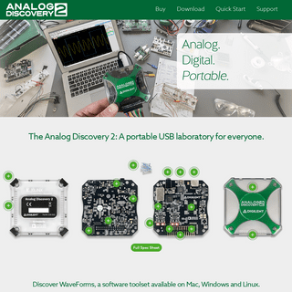 Analog Discovery - USB Oscilloscope, Logic Analyzer And More