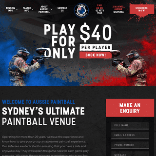 Aussie Paintball Sydney - Sydney Paintball Venue