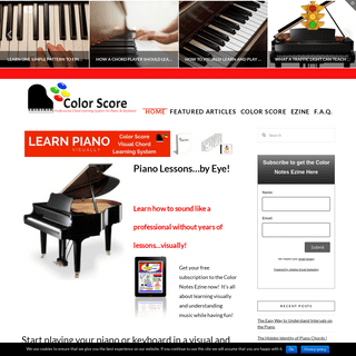 Home - Learn How to Play Piano Visually with Color Score