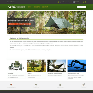 DD Hammocks - Camping & Travel Hammocks & tarps, Jungle Hammocks
