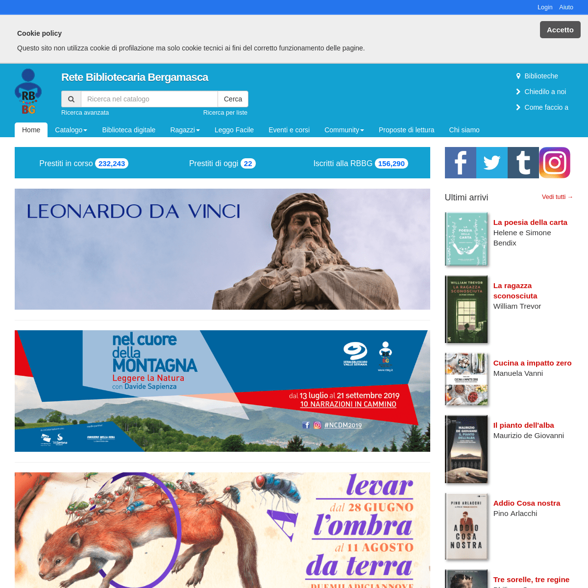 Homepage » Rete Bibliotecaria Bergamasca