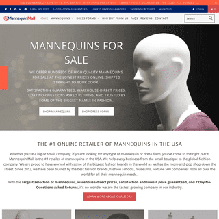 Mannequins For Sale - Buy Retail & Fashion Mannequins