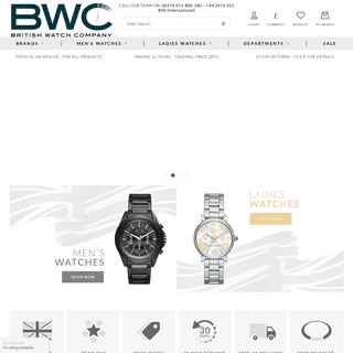 Buy Watches | Jewellery | Accessories | British Watch Company