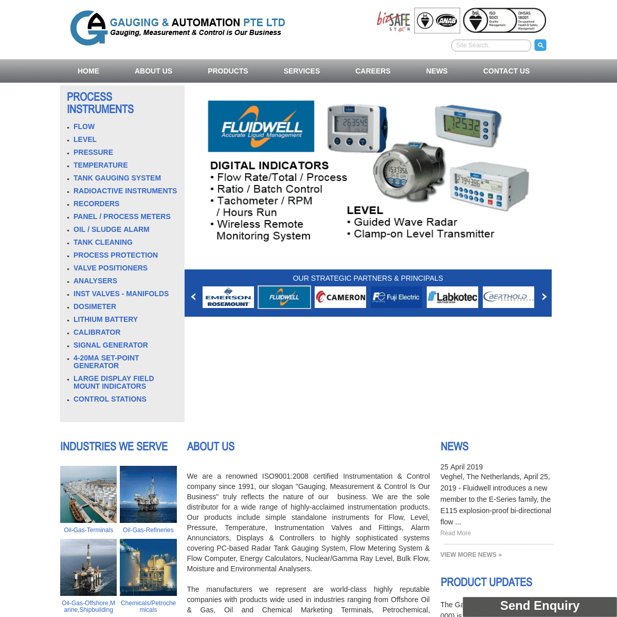 Highly  Acclaimed Instrumentation Products - Gauging & Automation Pte Ltd 