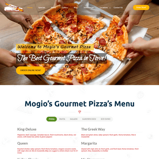 Gourmet Pizza Restaurant Texas - Mogio's Gourmet Pizza